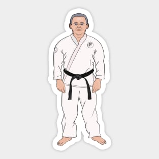 Black Belt Grandpa Dad Sticker